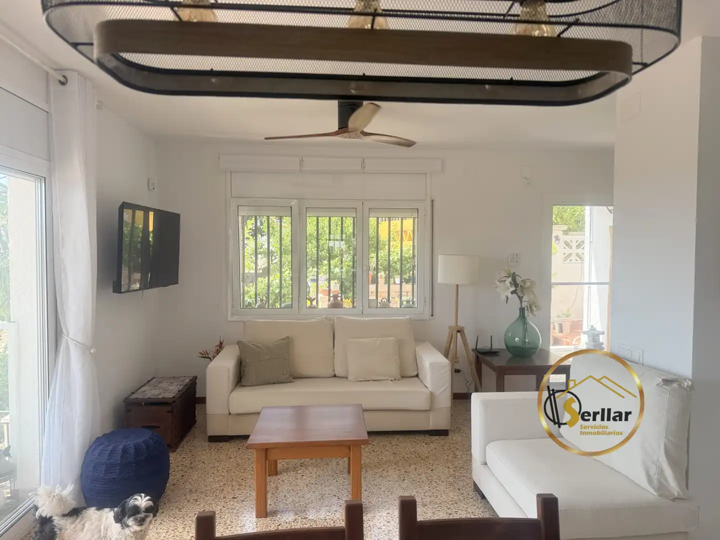 Wohnzimmer von Haus oder Chalet zum Verkauf in Calafell mit Klimaanlage, Heizung und Privatgarten