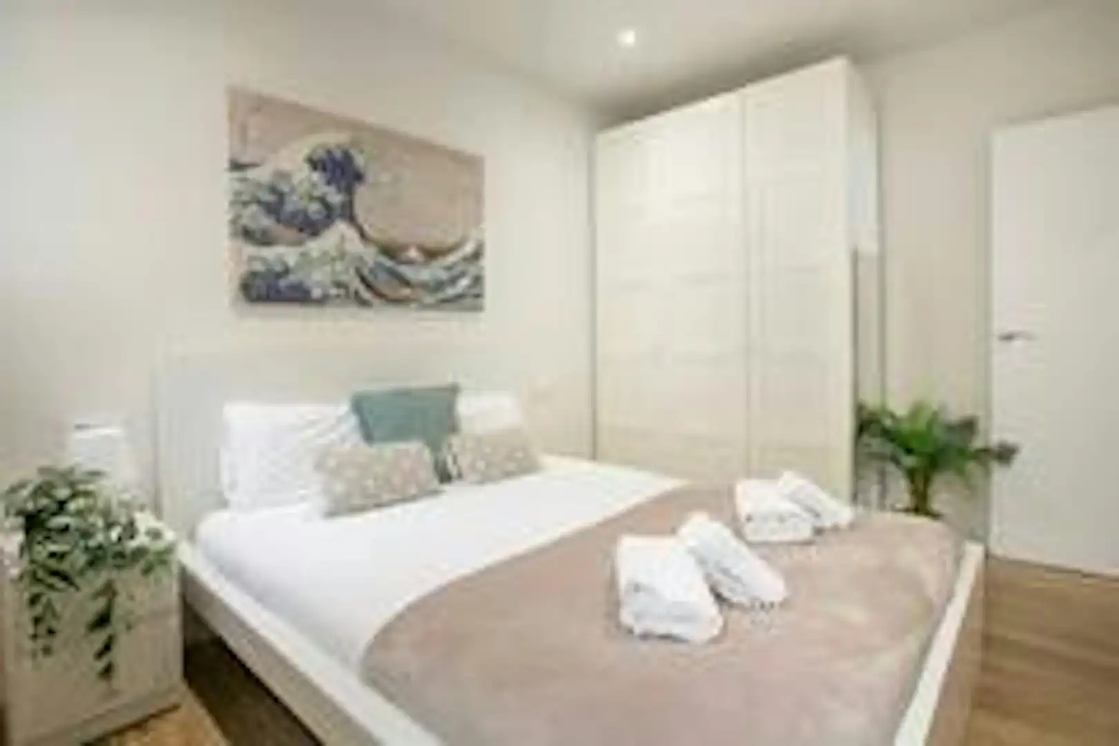 Bedroom of Flat for rent in Barcelona  with Furnished, Washing machine and TV