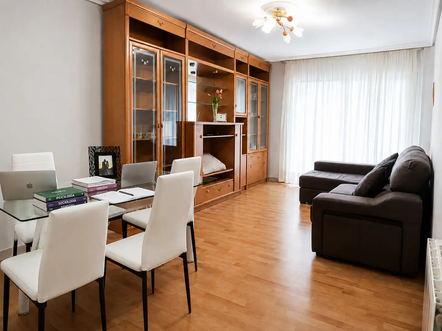 Living room of Flat for rent in Santander  with Heating, Terrace and Furnished