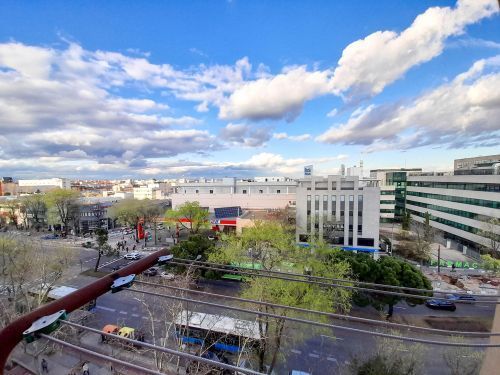 Exterior view of Flat to rent in  Madrid Capital  with Air Conditioner, Heating and Parquet flooring