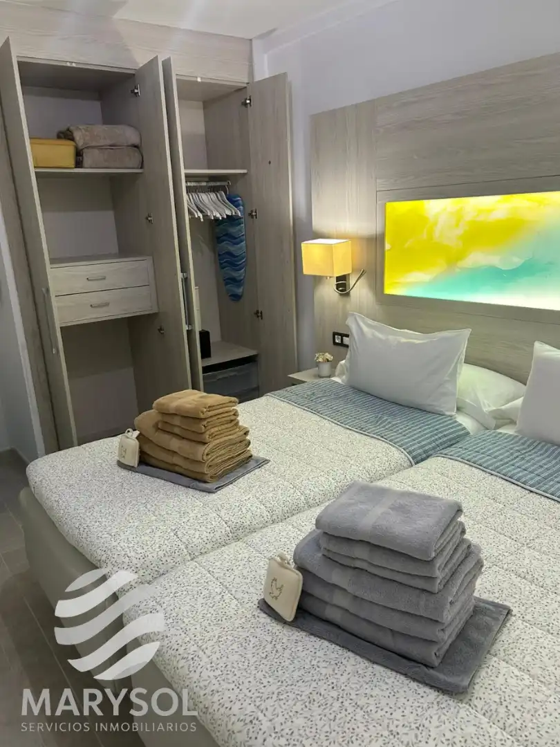 Bedroom of Apartments for rent in Mogán  with Air Conditioner, Terrace and Furnished