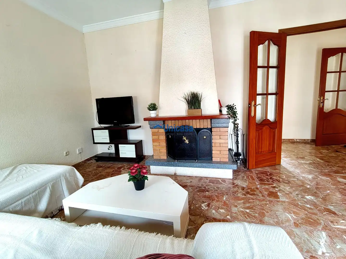 Living room of Flat for sale in Málaga  with Air Conditioner, Terrace and Furnished