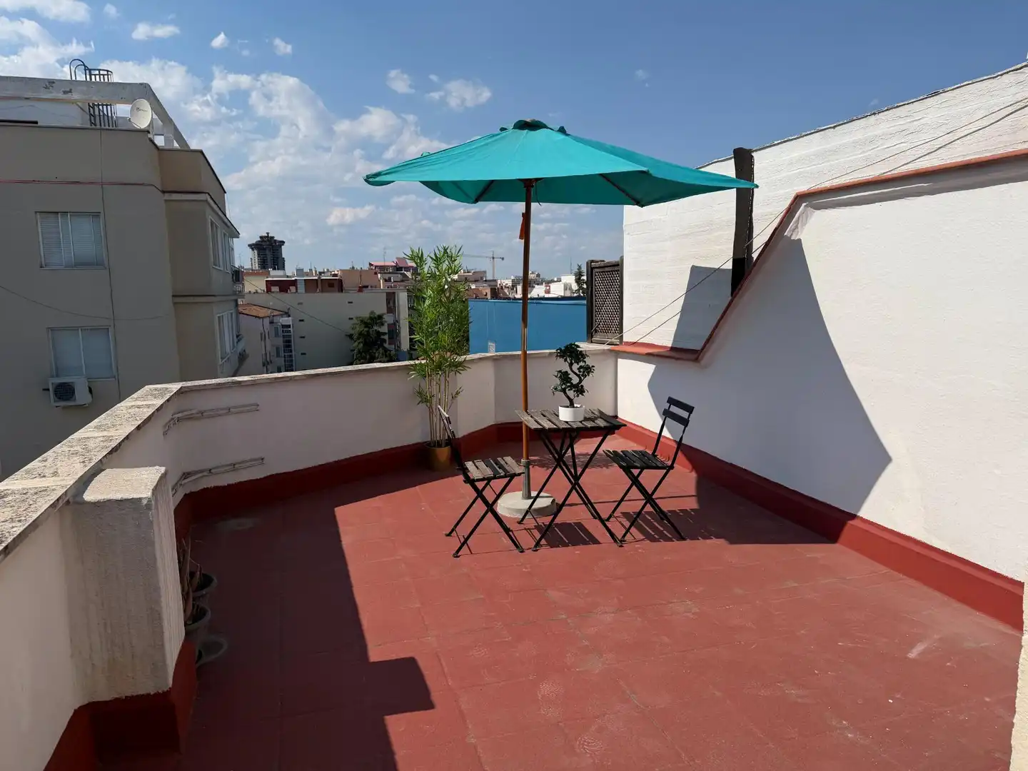 Terrasse von Wohnung zur Miete in Madrid mit Klimaanlage, Heizung und Parkett