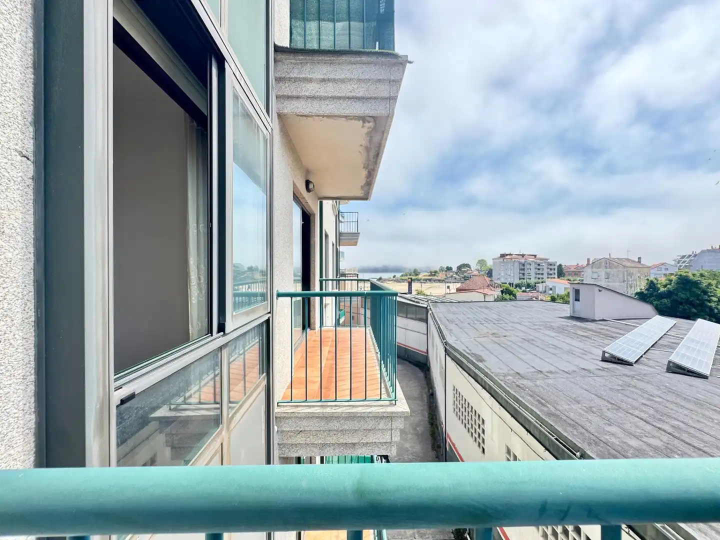Balcony of Flat for sale in Baiona  with Parquet flooring, Terrace and Storage room