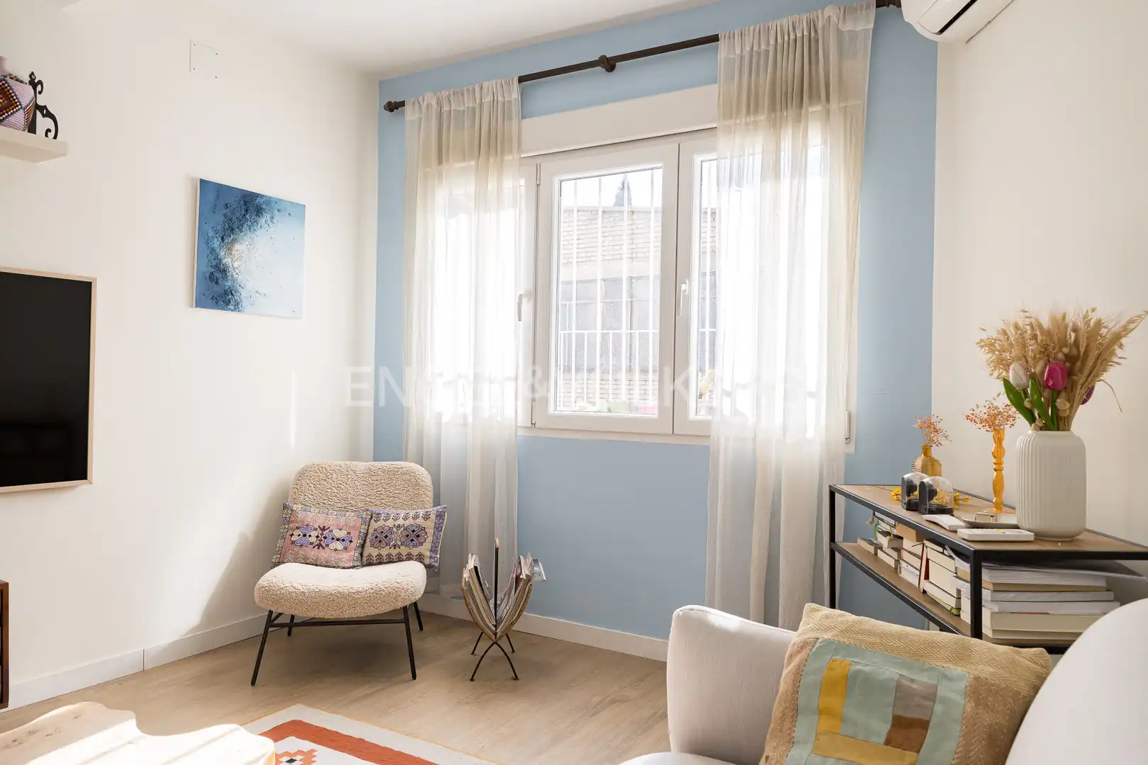 Schlafzimmer von Wohnung zur Miete in Madrid mit Klimaanlage und Heizung