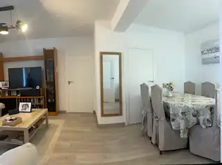 Sala d'estar de Apartament en venda en Cambrils amb Aire condicionat, Terrassa i Moblat