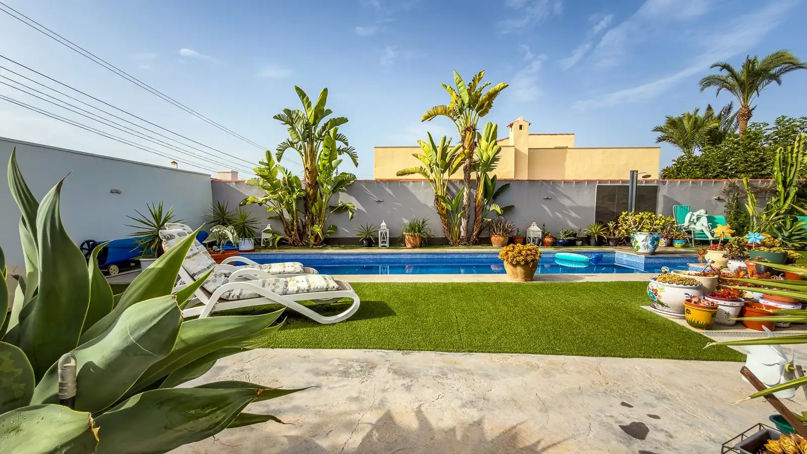 Piscina de Casa o xalet en venda en Torrevieja amb Jardí privat, Terrassa i Traster