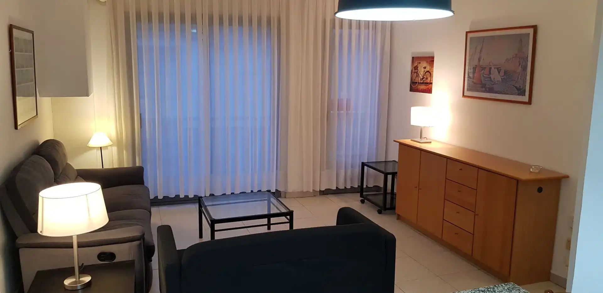 Sala d'estar de Apartament en venda en Sitges amb Aire condicionat i Calefacció