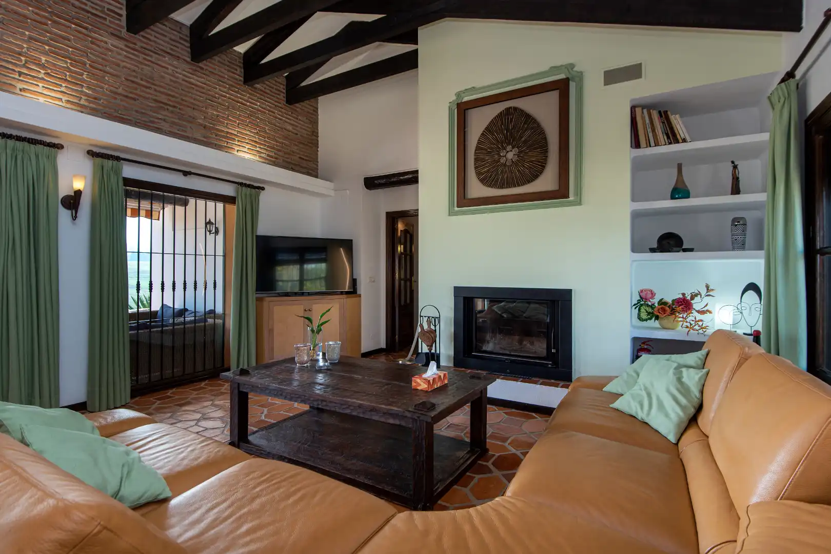 Sala de estar de Finca rústica en venta en Alhaurín de la Torre con Aire acondicionado, Calefacción y Jardín privado