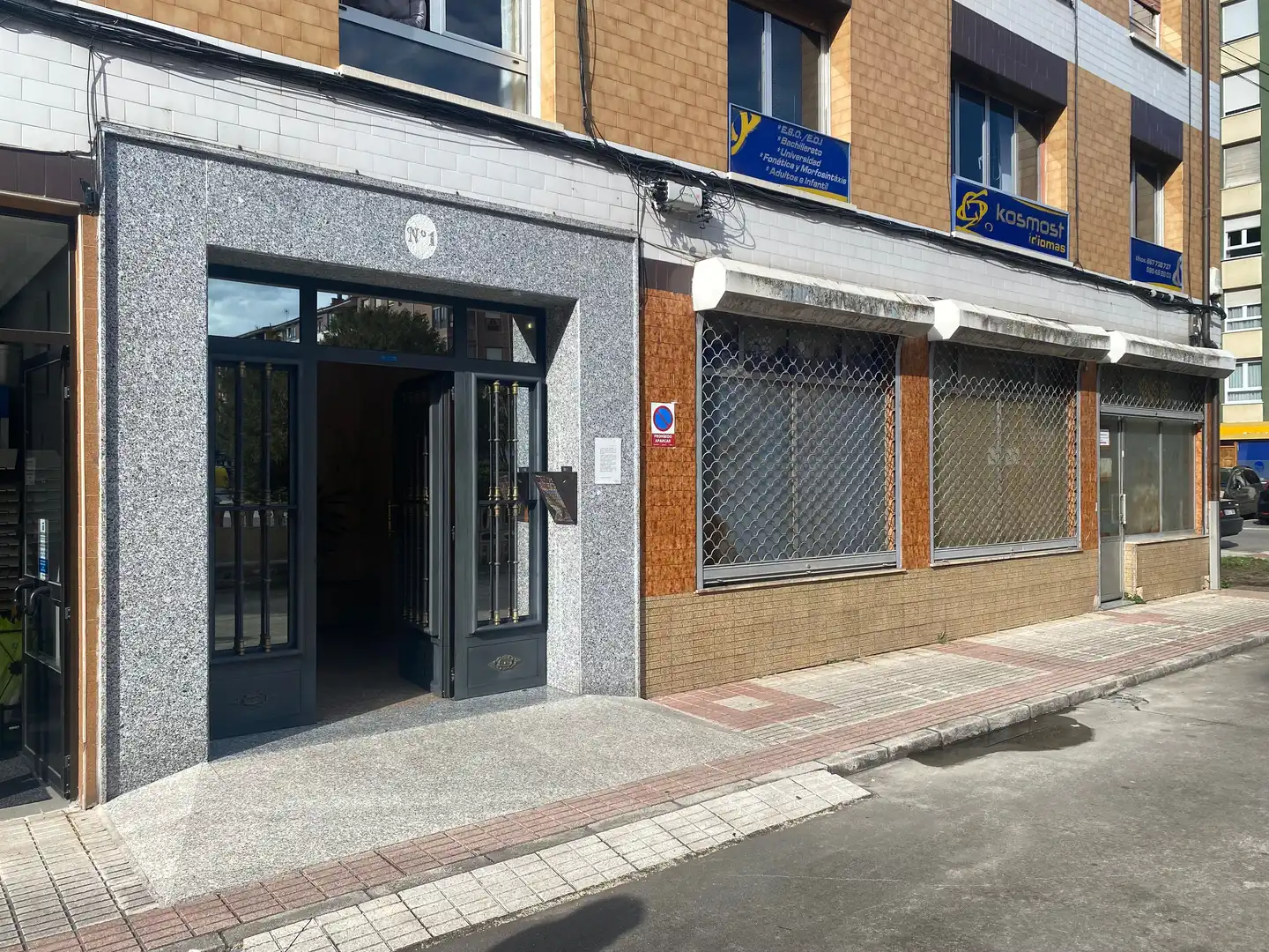 Exterior view of Flat for sale in Lena  with Balcony