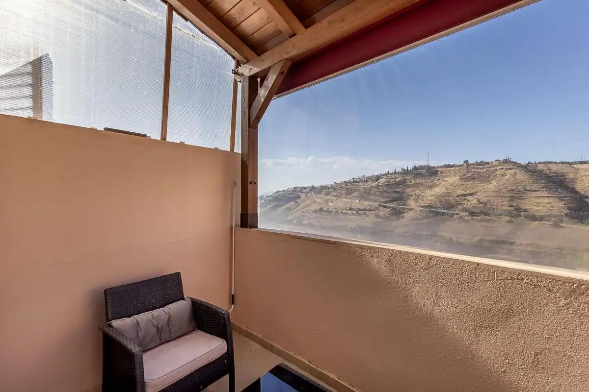 Balcony of Flat for rent in Granada  with Air Conditioner and Community pool