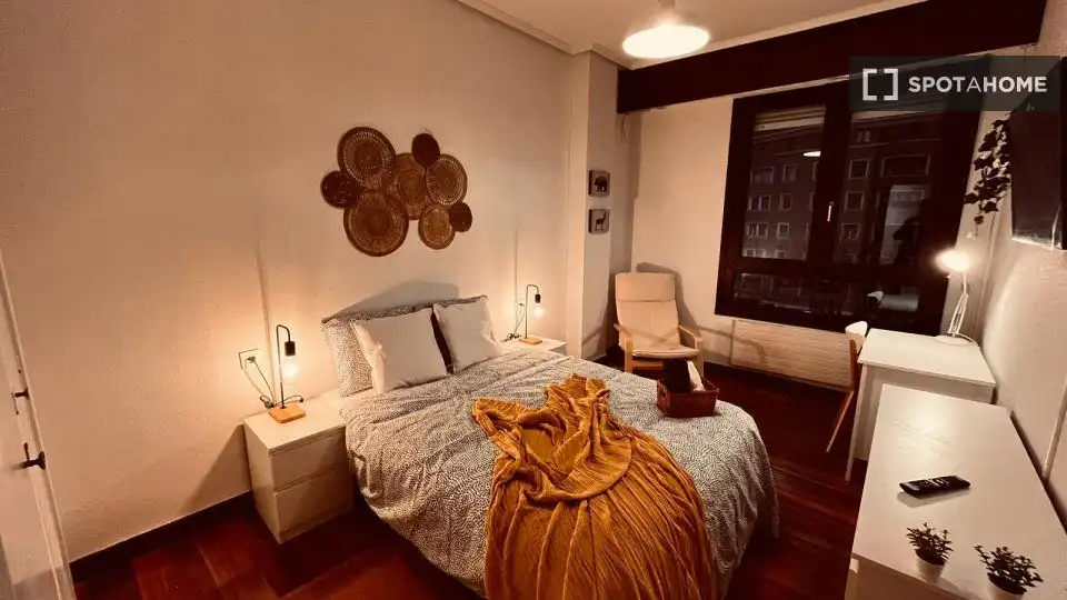 Habitación de Piso para compartir en Bilbao  con Aire acondicionado y Terraza