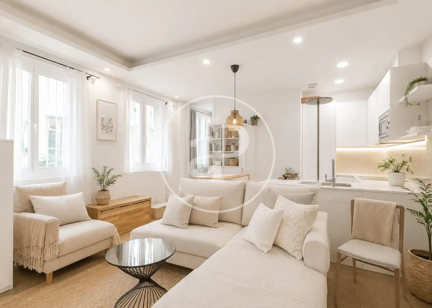 Living room of Flat for sale in Madrid  with Air Conditioner and Heating