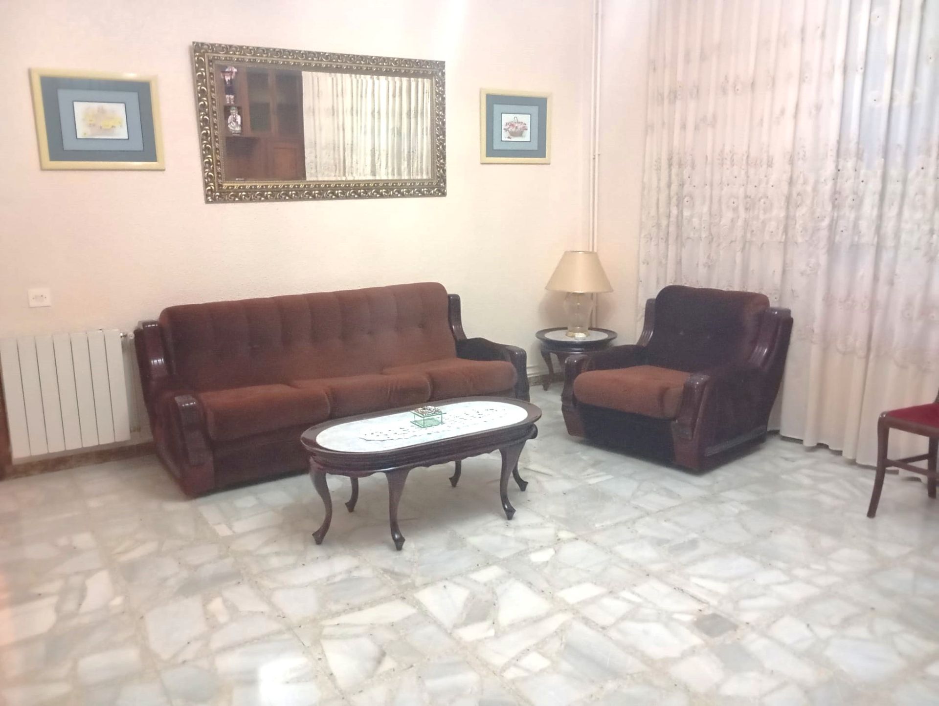 Sala d'estar de Casa o xalet en venda en Villarrubia de los Ojos amb Calefacció, Terrassa i Moblat