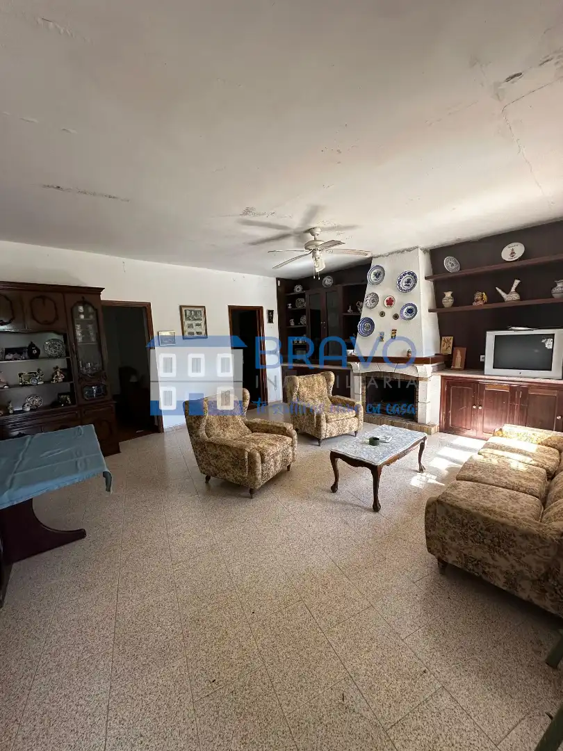 Sala de estar de Finca rústica en venta en Don Benito con Jardín privado, Trastero y Piscina