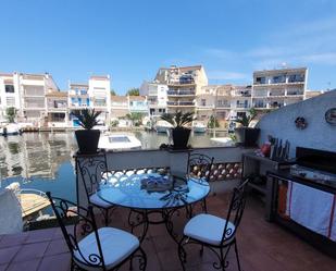 Terrace of Single-family semi-detached for sale in Empuriabrava  with Air Conditioner, Heating and Private garden