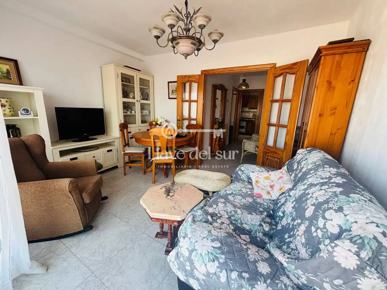 Wohnzimmer von Wohnung zum Verkauf in Águilas mit Möbliert und Balkon