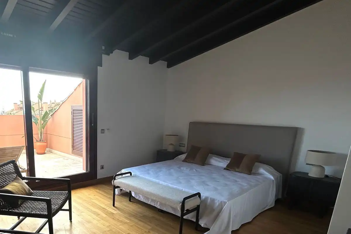 Bedroom of Duplexes for rent in Marbella  with Air Conditioner, Terrace and Furnished
