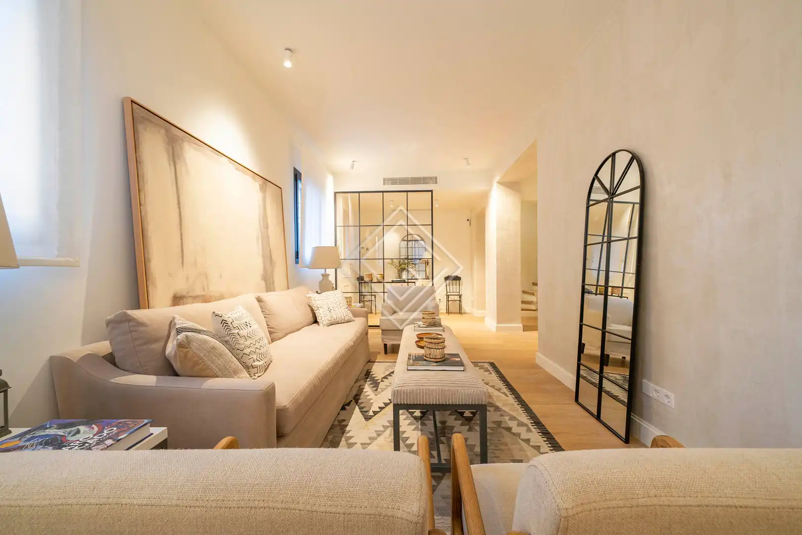 Sala de estar de Casa adosada en venta en Madrid con Aire acondicionado y Calefacción