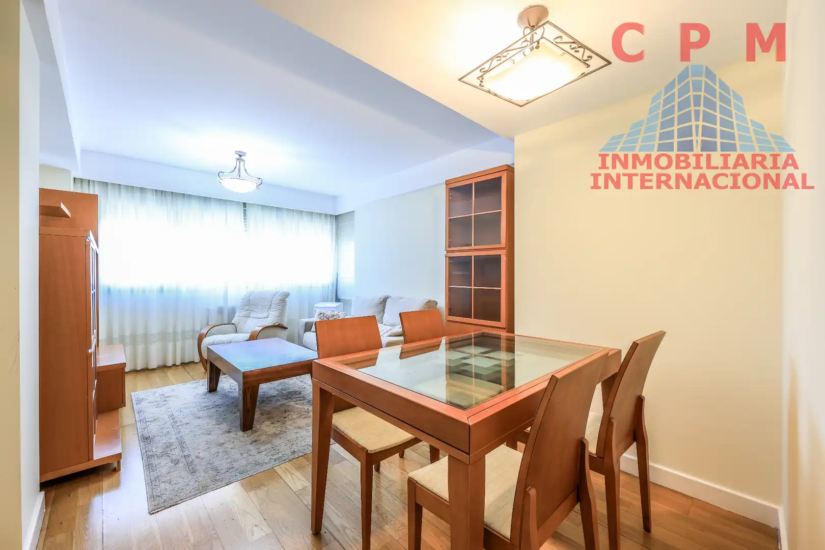 Wohnzimmer von Wohnung zur Miete in Madrid mit Klimaanlage, Heizung und Parkett