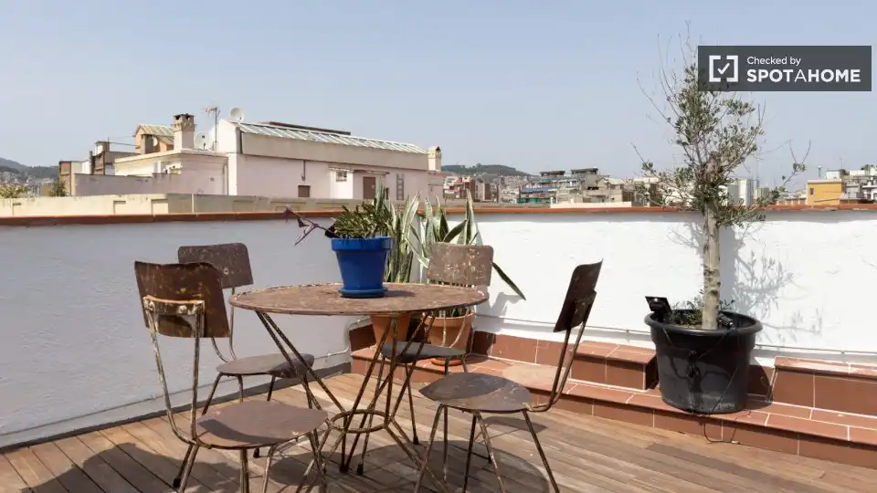 Flat with terrace to rent in Gràcia, imagen 7