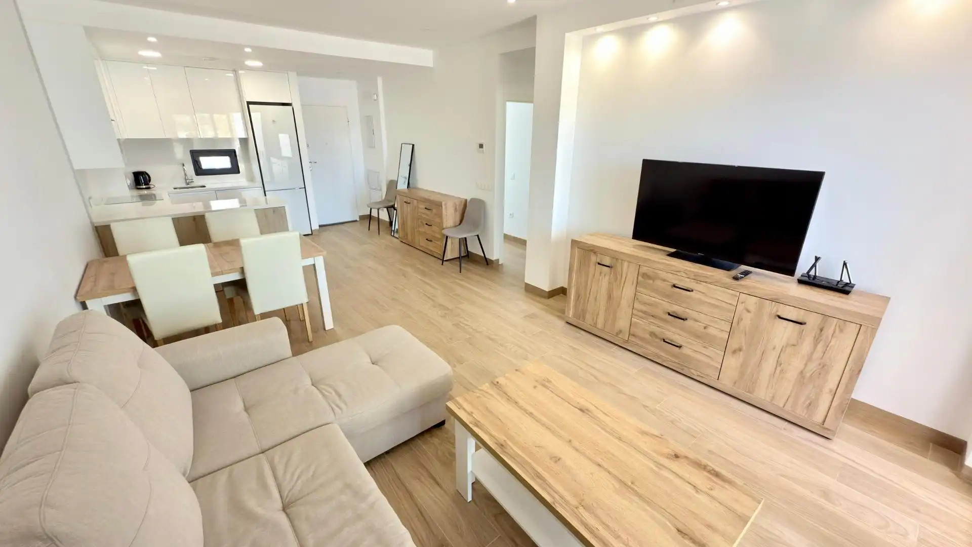 Wohnzimmer von Dachboden zum Verkauf in Finestrat mit Klimaanlage, Terrasse und Gemeinschaftspool