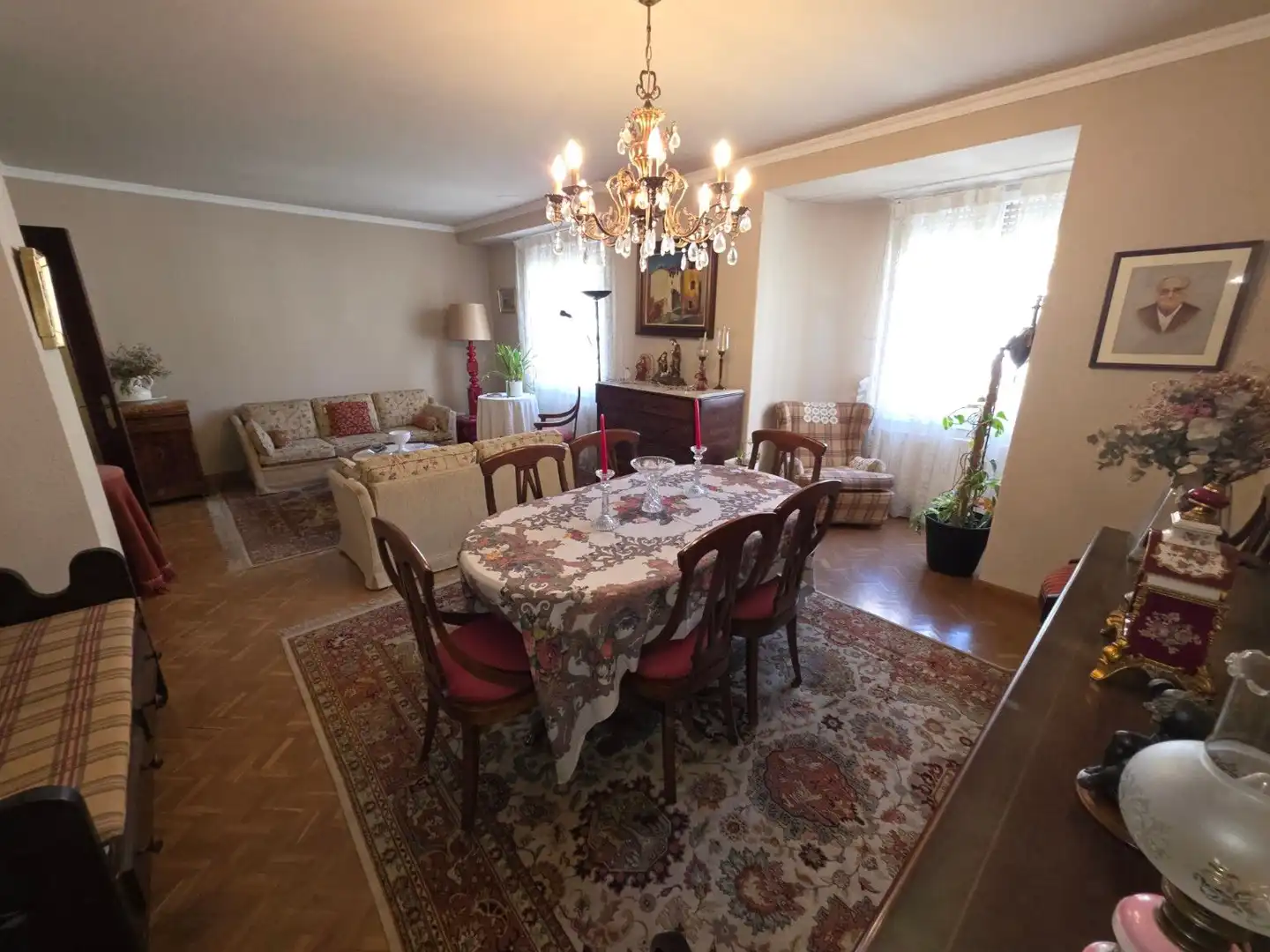 Dining room of Flat for sale in Zaragoza  with Air Conditioner, Storage room and Furnished