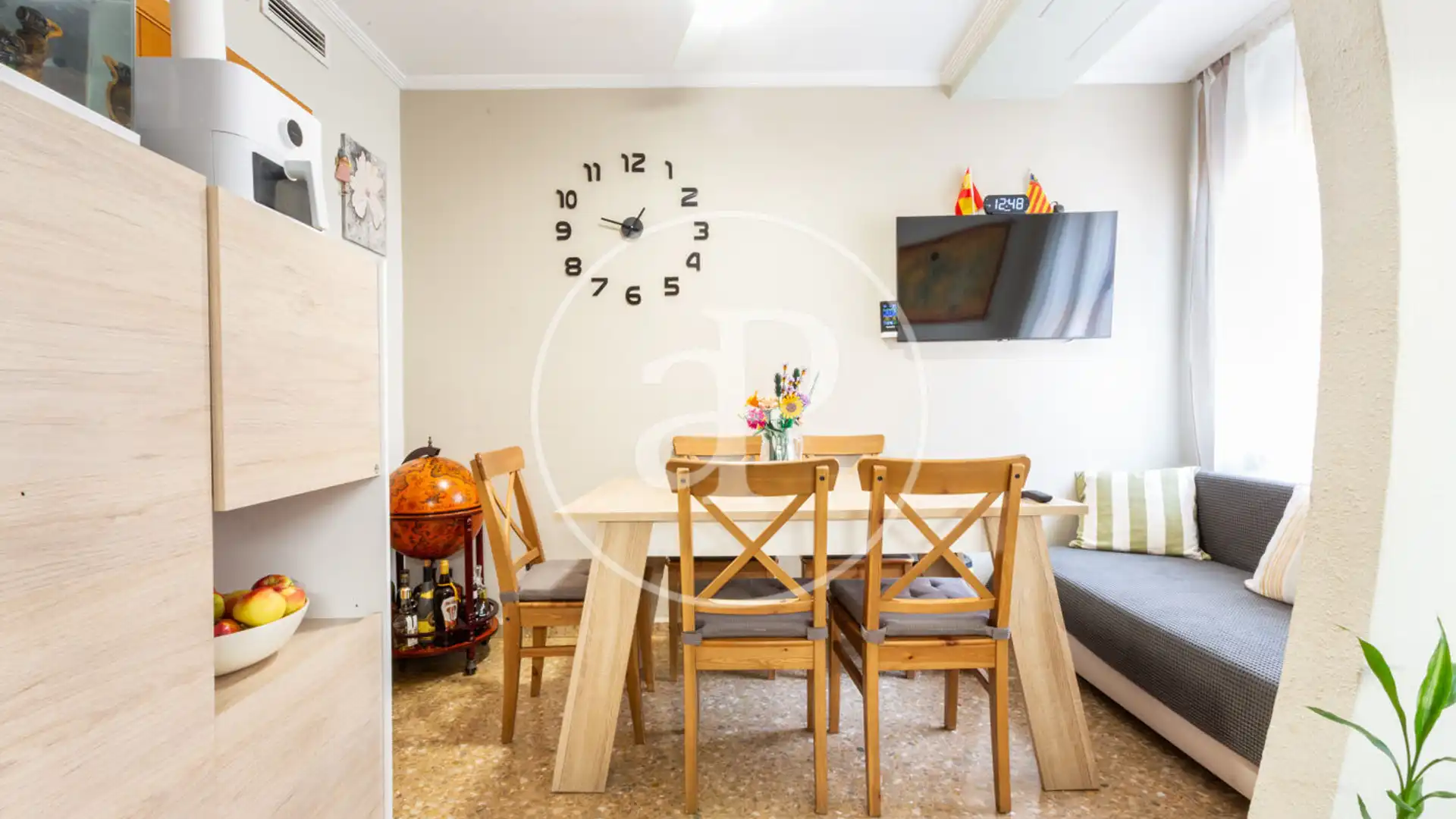 Dining room of Flat for sale in  Valencia Capital  with Air Conditioner, Heating and Private garden