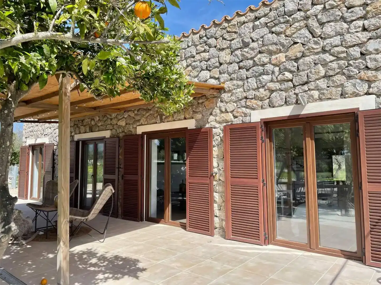 Terraza de Piso en venta en Campanet con Jardín privado, Piscina y Amueblado