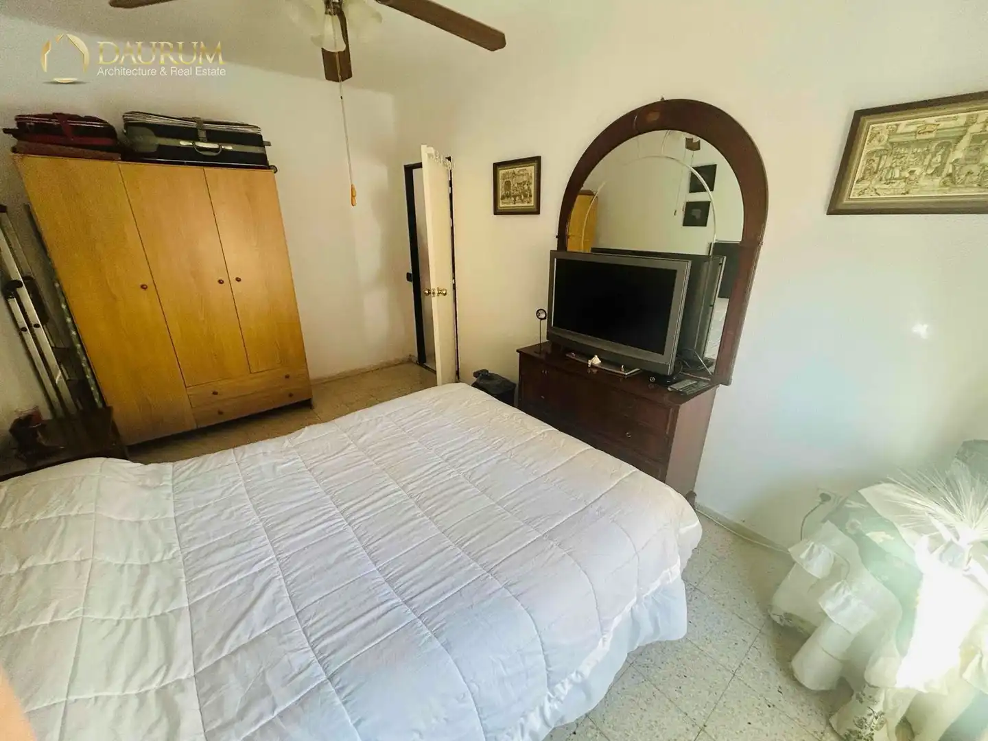 Bedroom of Flat for sale in Málaga  with Air Conditioner, Heating and Furnished