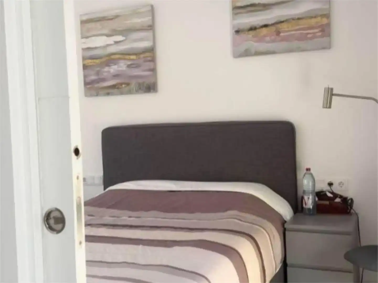 Schlafzimmer von Wohnungen zur Miete in  Barcelona Capital mit Klimaanlage und Schwimmbad
