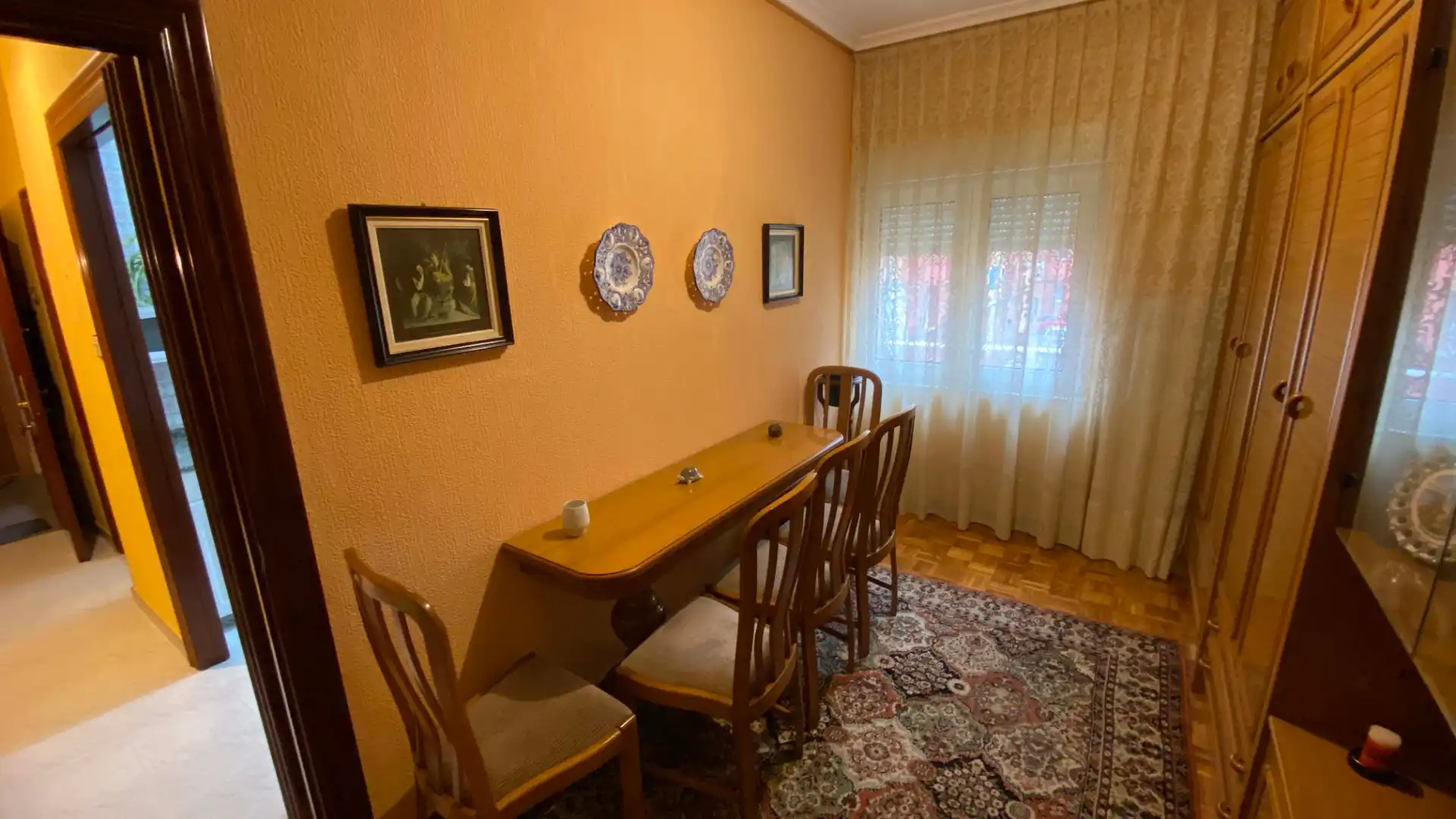 Dining room of Flat for sale in San Martín del Rey Aurelio  with Parquet flooring, Storage room and Furnished