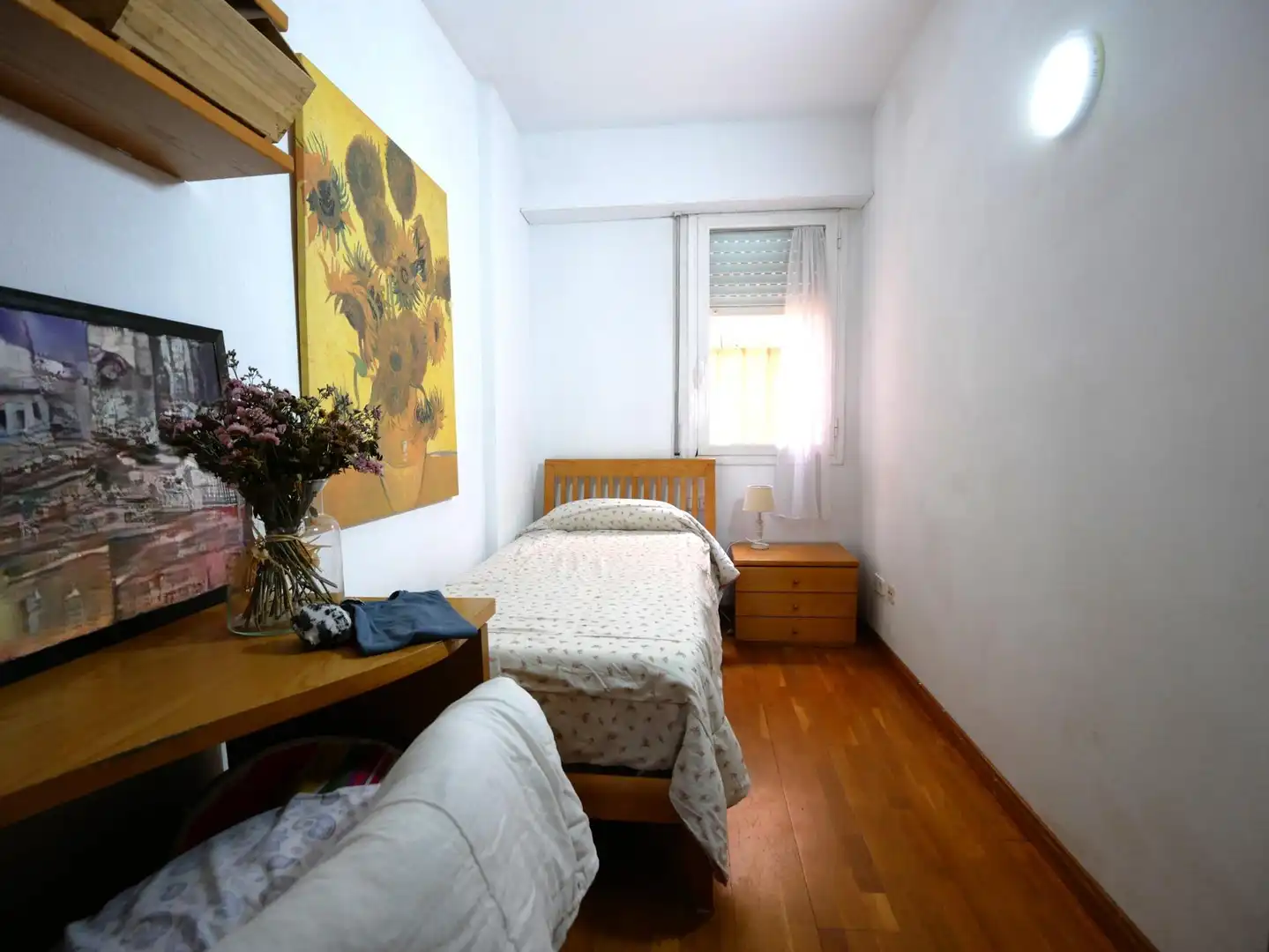 Schlafzimmer von Wohnung zum Verkauf in Barcelona mit Parkett