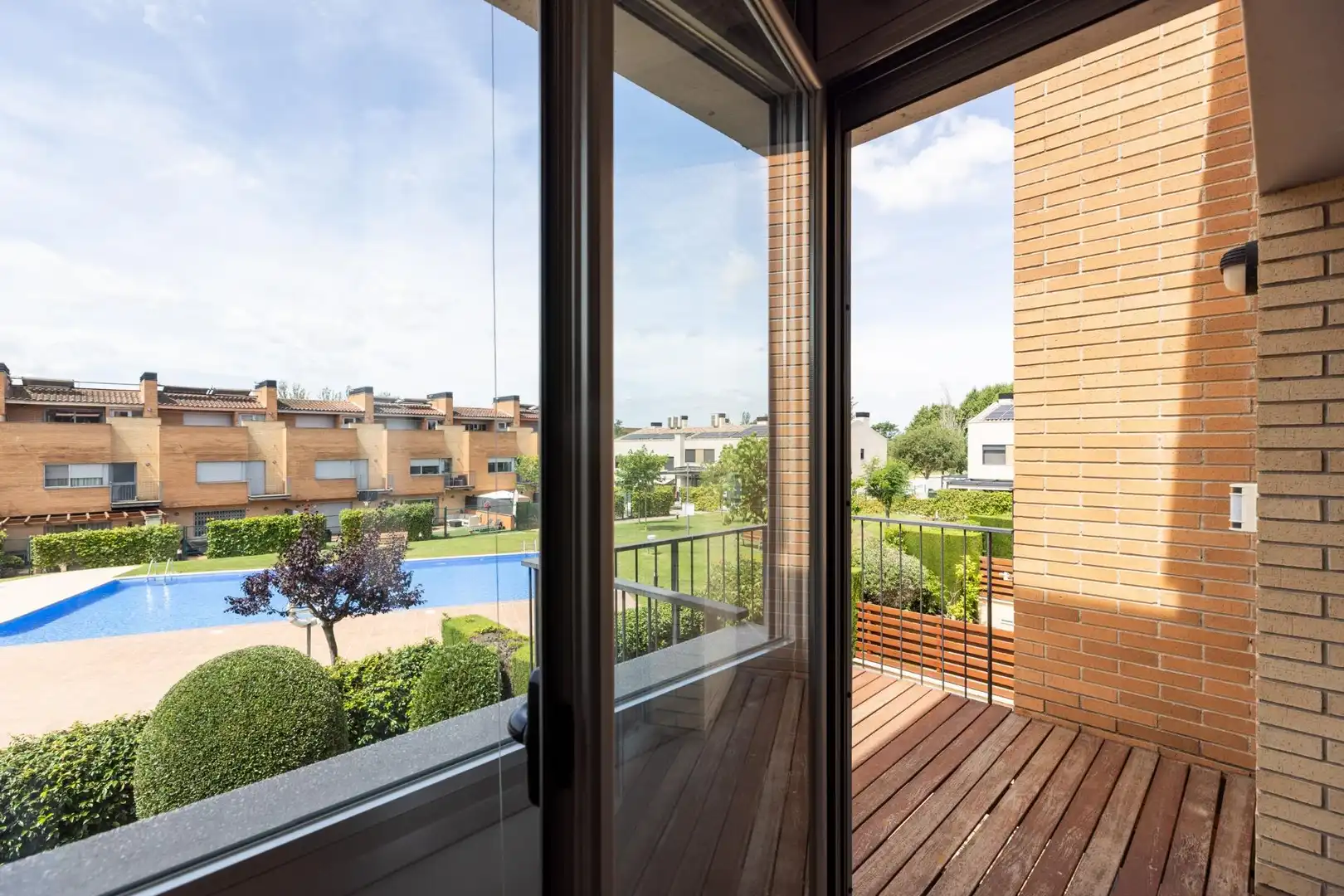 Terrassa de Casa adosada en venda en Sant Fost de Campsentelles amb Calefacció, Jardí privat i Terrassa