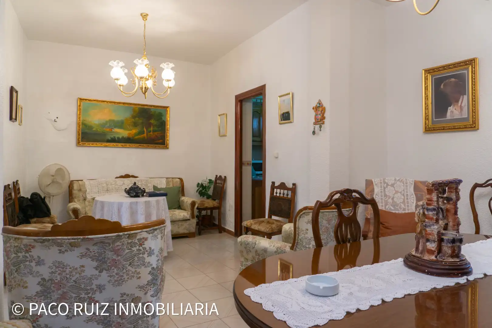 Wohnzimmer von Einfamilien-Reihenhaus zum Verkauf in Tabernas mit Abstellraum, Möbliert und Balkon