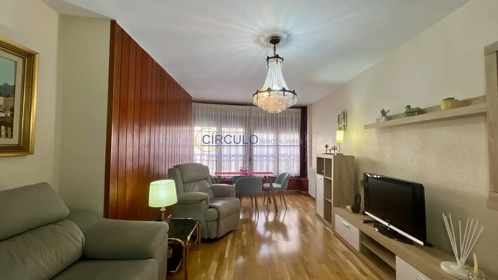 Sala de estar de Piso en venta en Lorca con Calefacción, Trastero y Amueblado