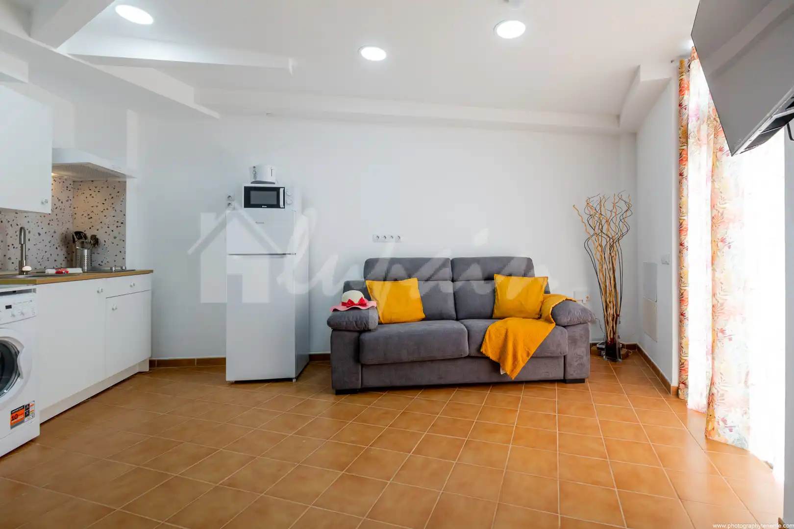 Wohnzimmer von Wohnung zum Verkauf in Adeje mit Heizung