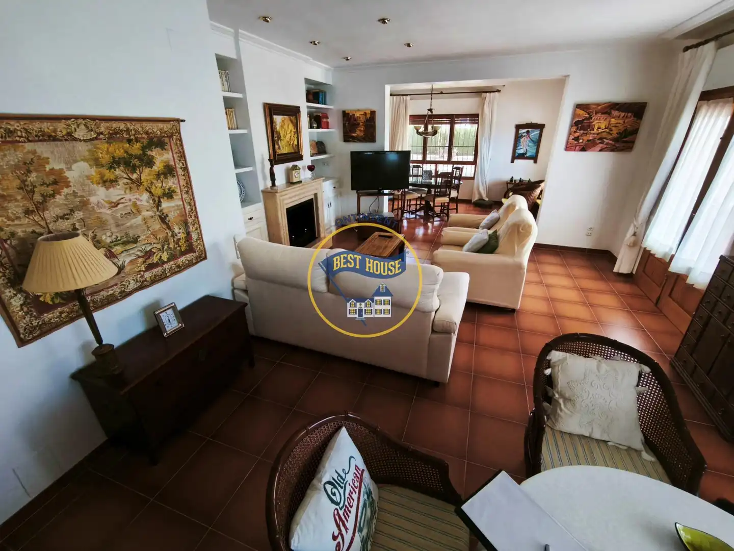 Sala de estar de Casa o chalet en venta en Ontinyent con Aire acondicionado, Calefacción y Jardín privado