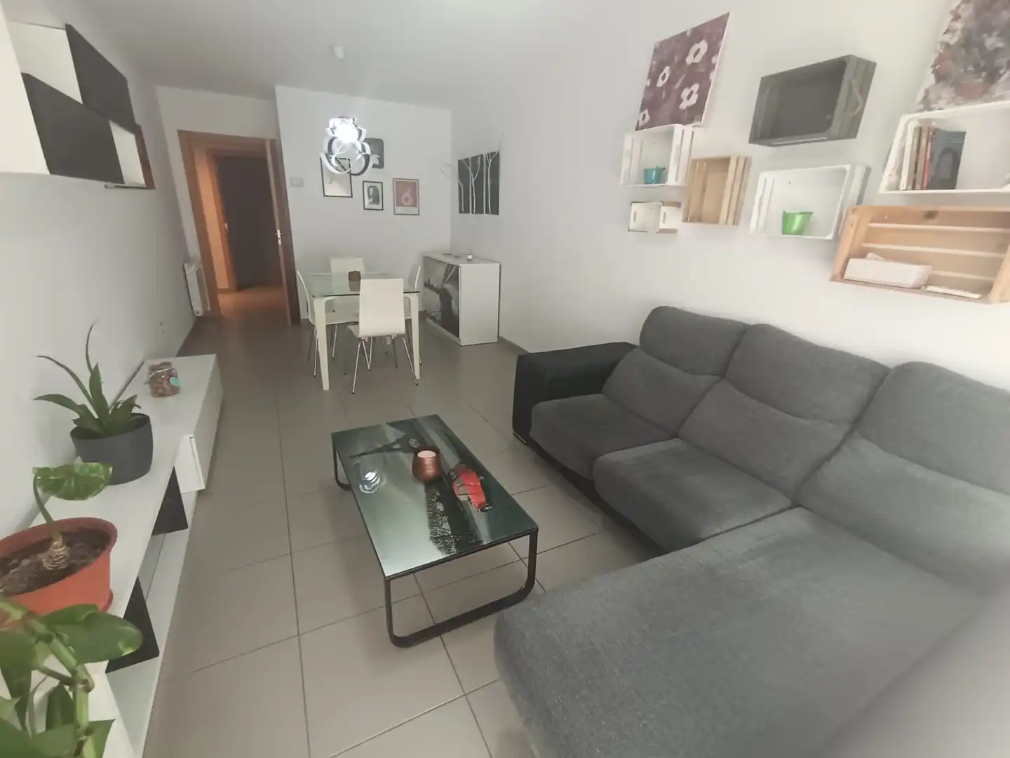 Sala de estar de Piso de alquiler en Burriana / Borriana con Aire acondicionado, Calefacción y Amueblado