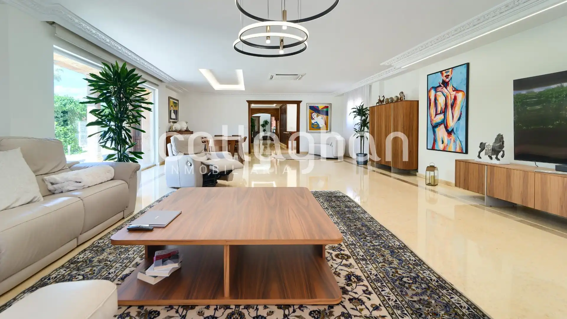 Sala d'estar de Casa o xalet en venda en Burriana / Borriana amb Aire condicionat, Calefacció i Jardí privat