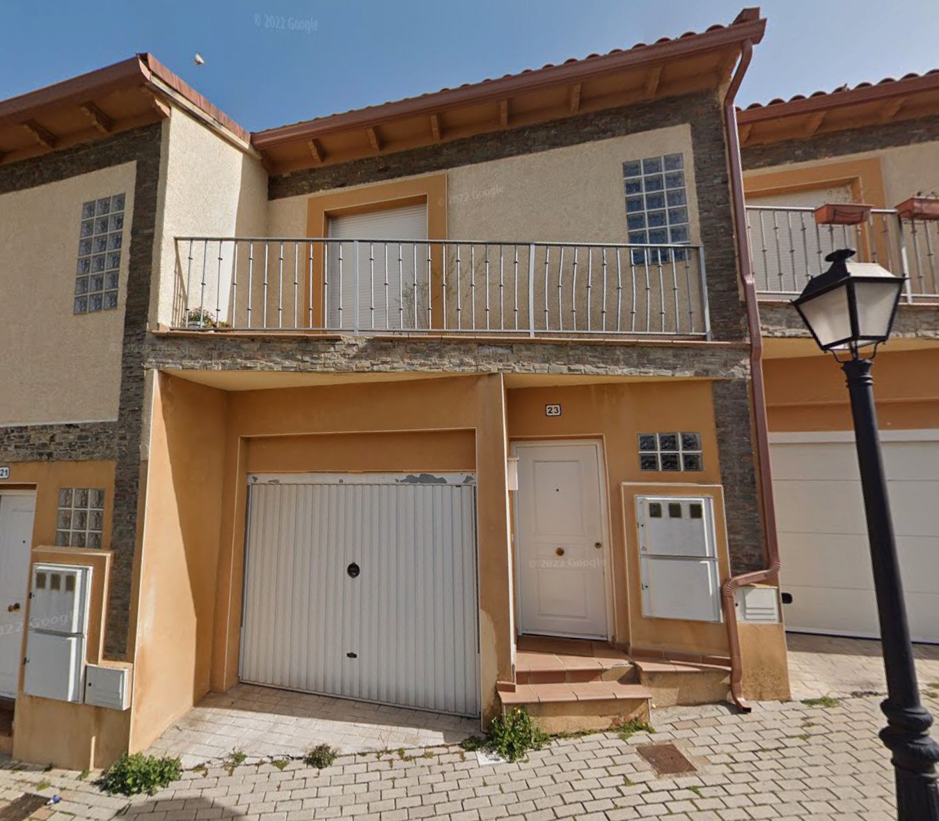 Exterior view of Single-family semi-detached for sale in Fresnedillas de la Oliva  with Private garden, Terrace and Community pool