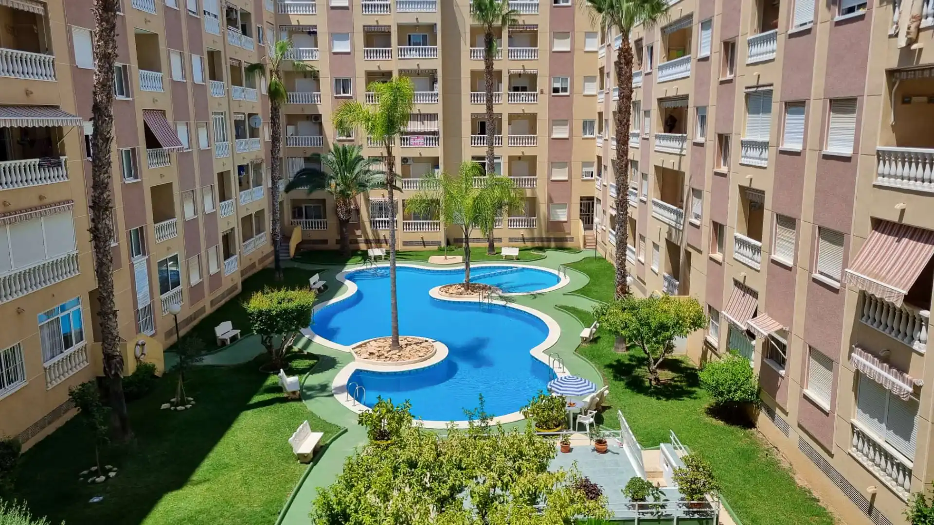 Vista exterior de Estudi en venda en Torrevieja amb Moblat, Rentadora i Balcó