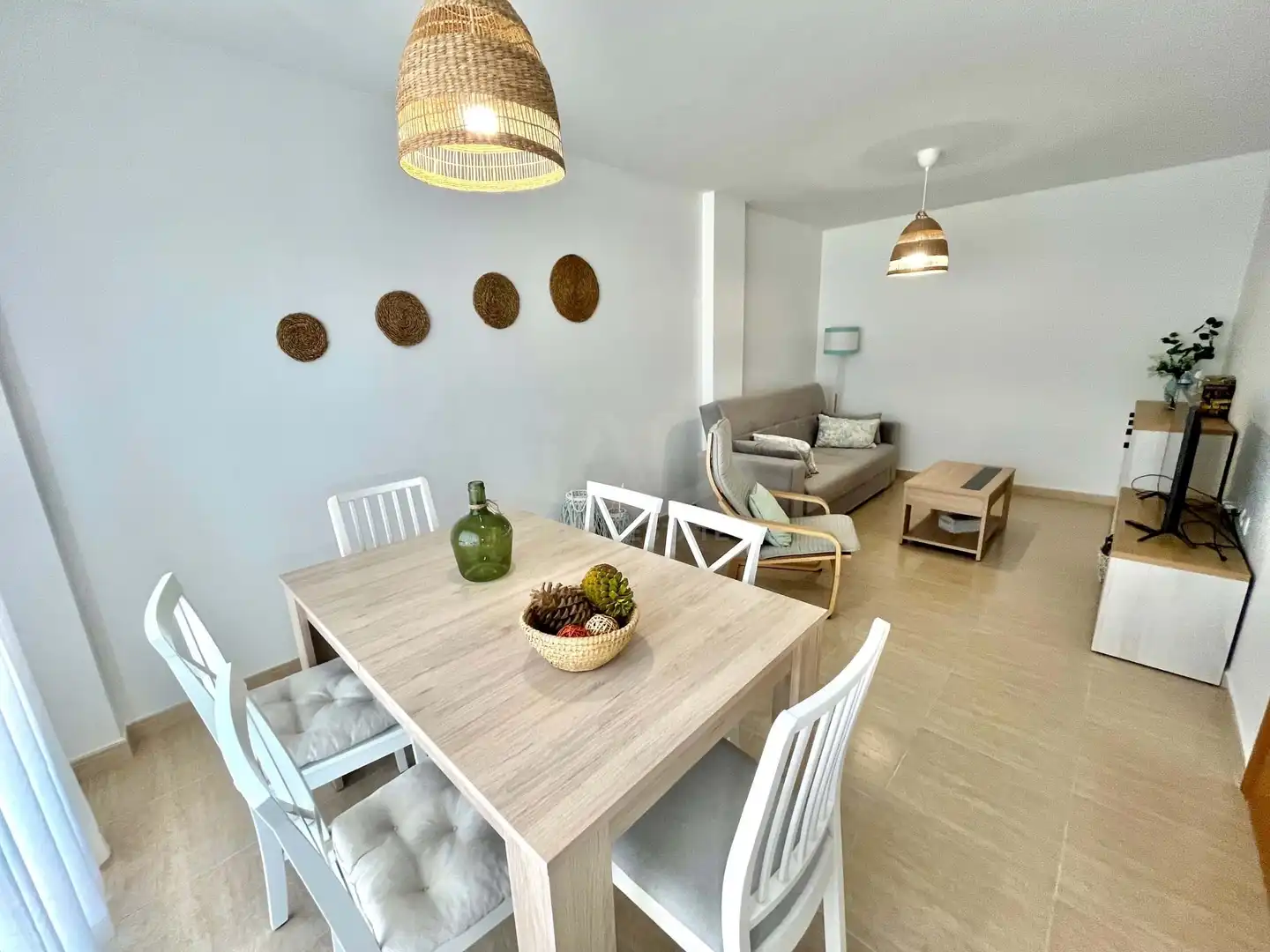 Esszimmer von Wohnung zum Verkauf in Torreblanca mit Klimaanlage, Heizung und Schwimmbad