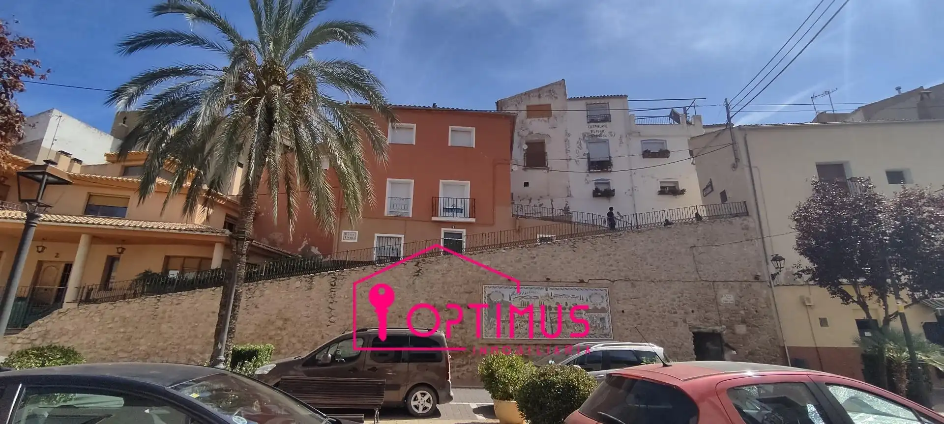 Vista exterior de Casa adosada en venda en Jarafuel amb Aire condicionat, Terrassa i Traster