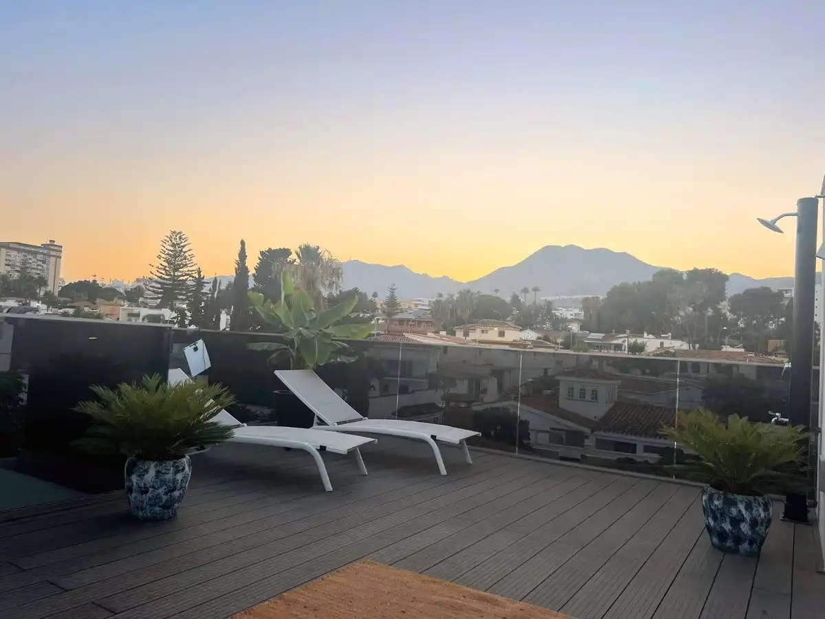 Terraza de Casa o chalet en venta en Benalmádena con Aire acondicionado, Calefacción y Jardín privado