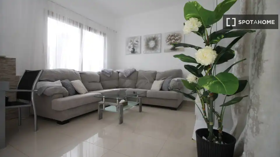 Sala d'estar de Apartament per a compartir en Torrevieja amb Aire condicionat, Calefacció i Terrassa
