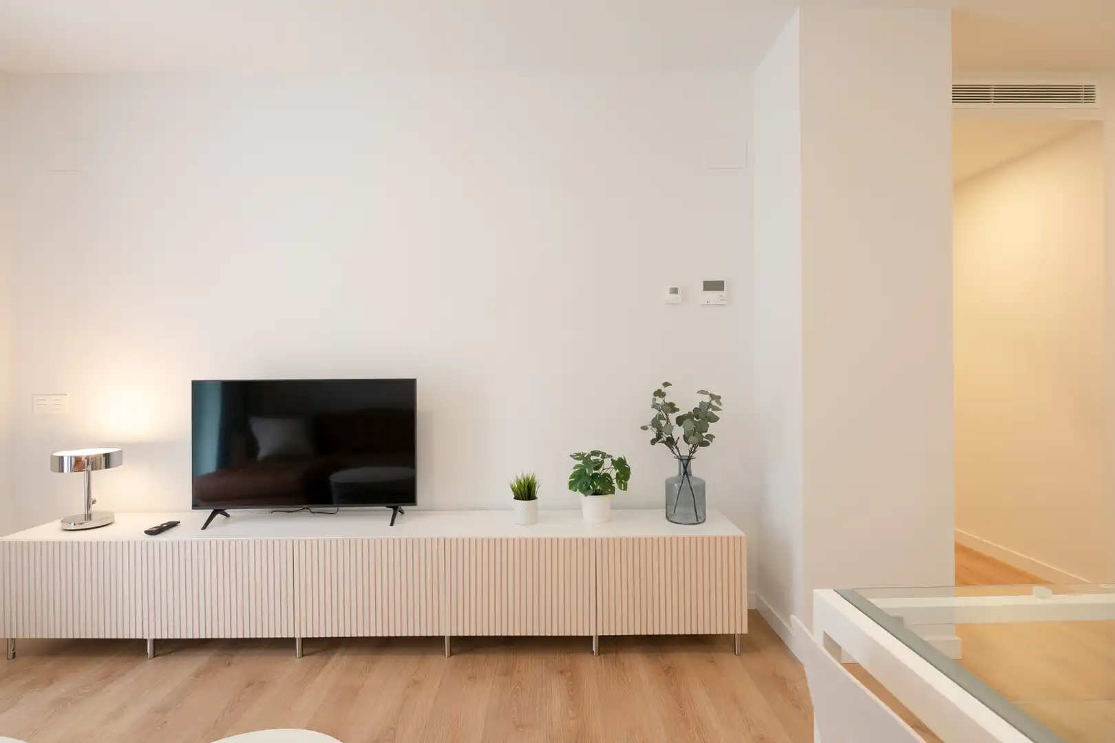 Sala de estar de Apartamento en venta en Badalona con Aire acondicionado, Amueblado y Horno