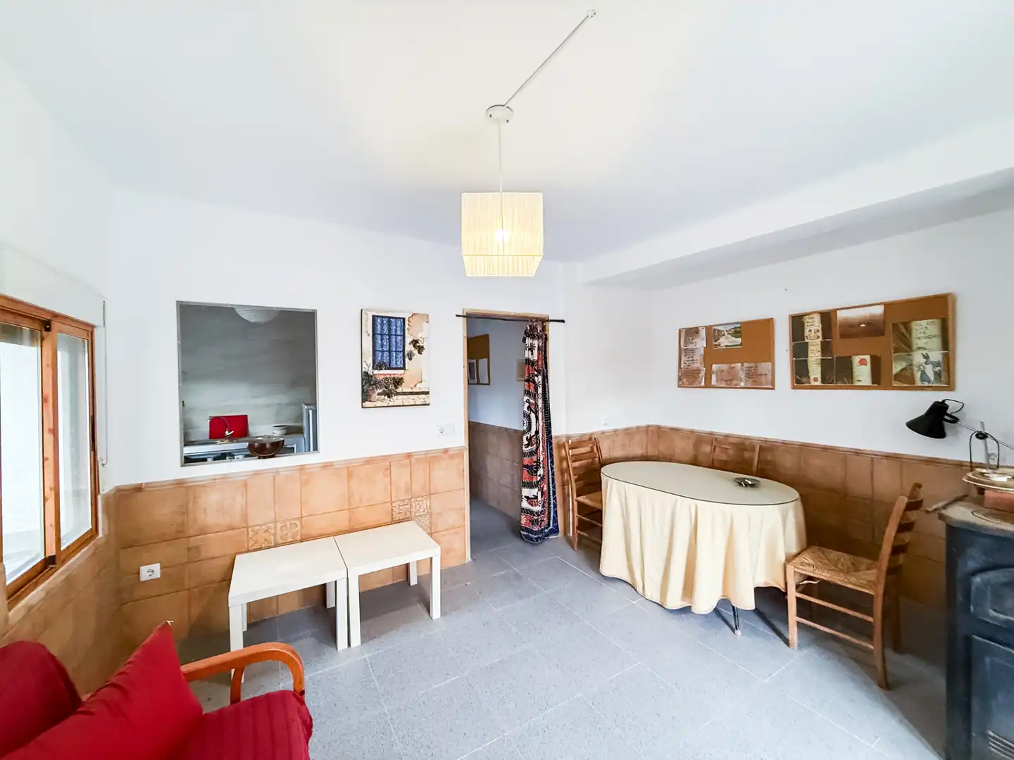 Comedor de Finca rústica en venta en Gor con Jardín privado, Terraza y Amueblado