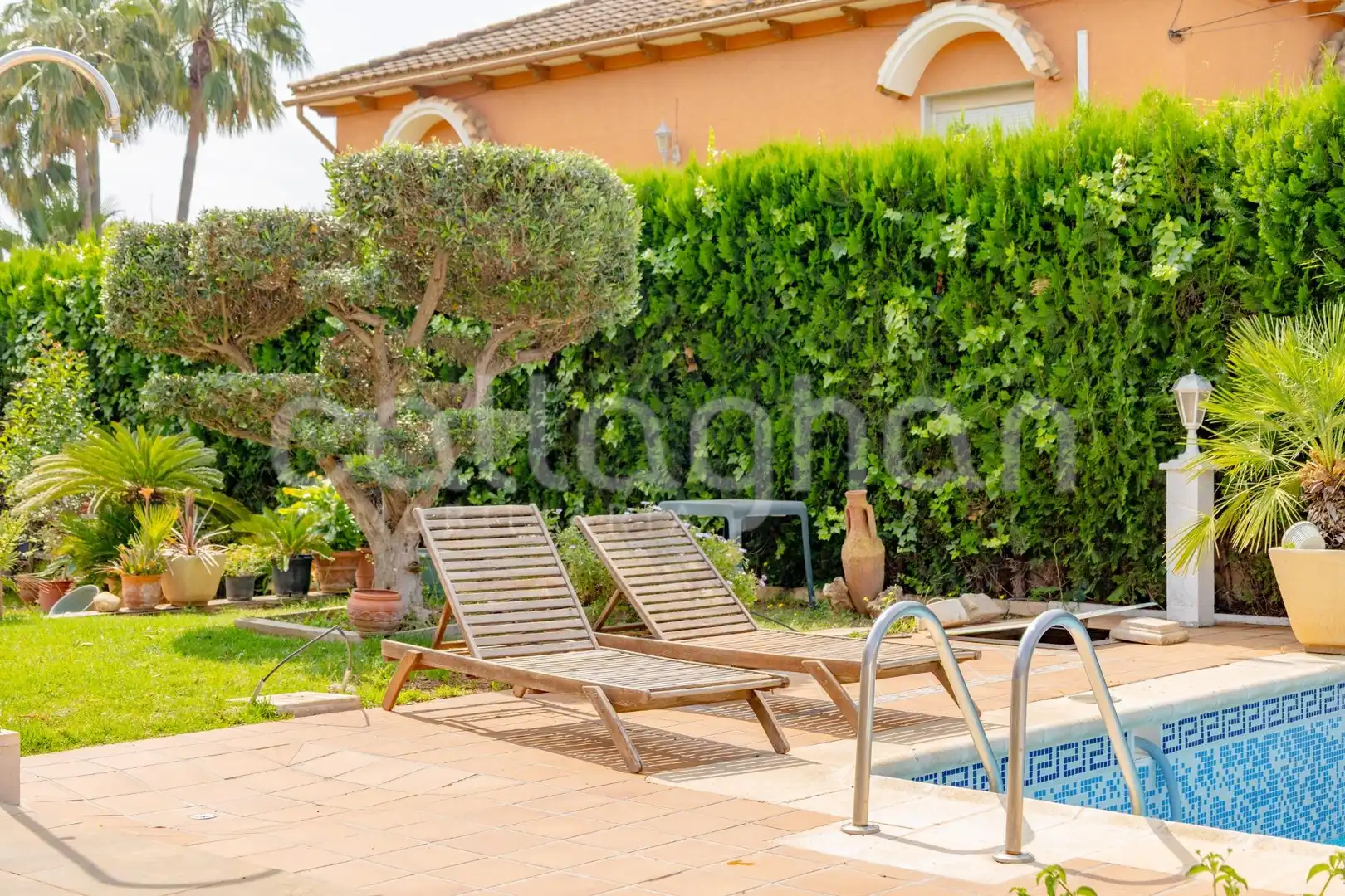 Jardí de Casa o xalet en venda en La Pobla de Vallbona amb Aire condicionat, Calefacció i Jardí privat