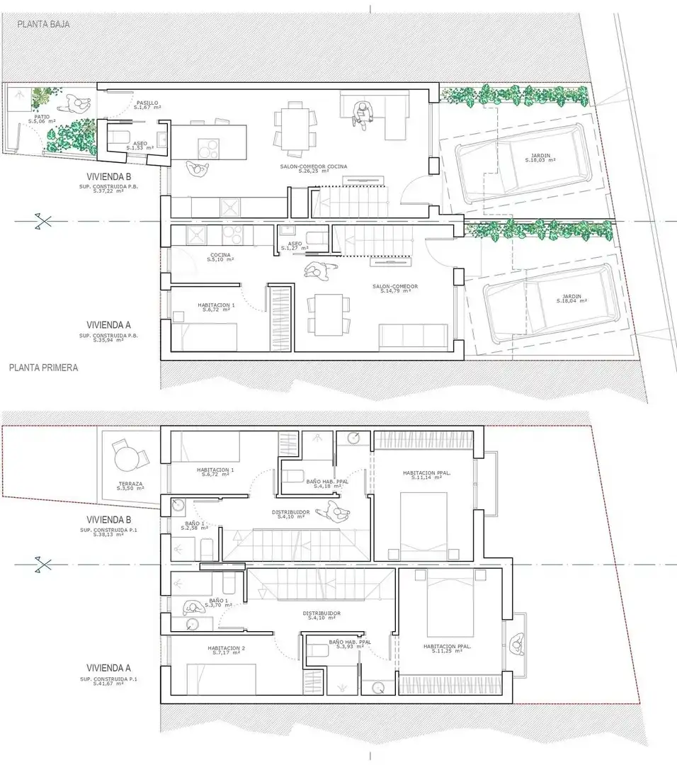 Apartament en venda en Cartagena amb Aire condicionat, Jardí privat i Terrassa